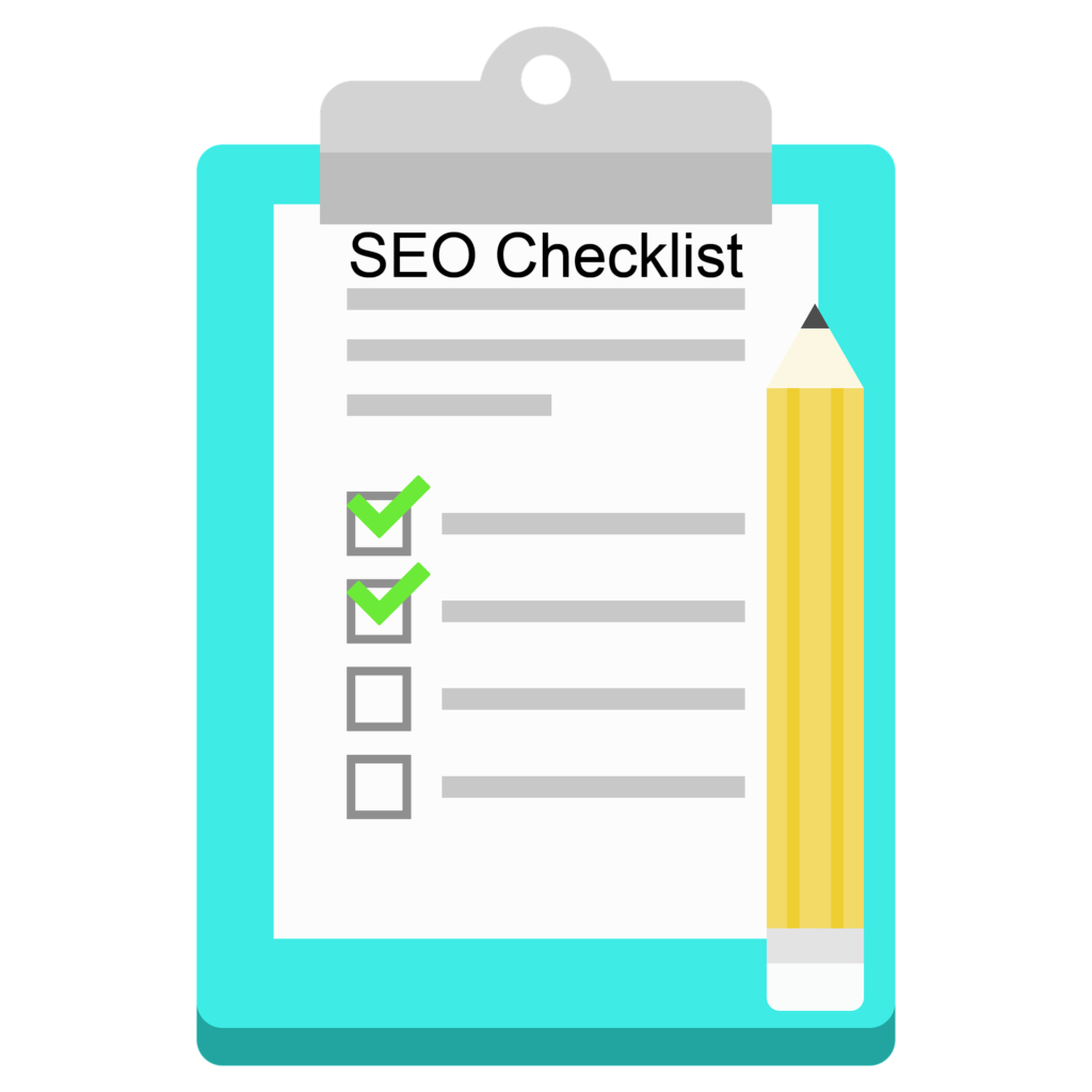 update seo tasks checklist